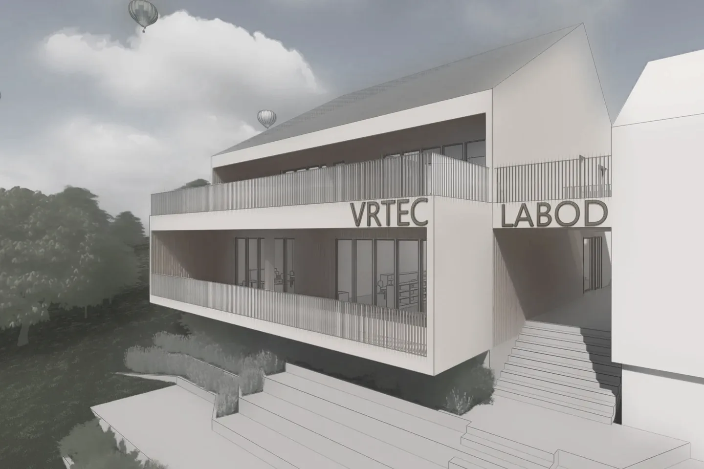 Vrtec Labod — vizualizacija vrtca, zasnovanega po meri otrok